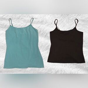 2 Express Tank Tops, size Large, turquoise and black